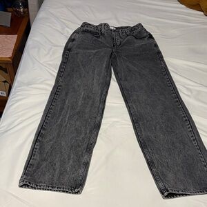 Good American Washed Black Relaxed Jeans